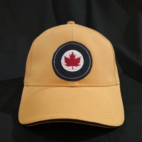 RCAF Roundel Crest Yellow Cap