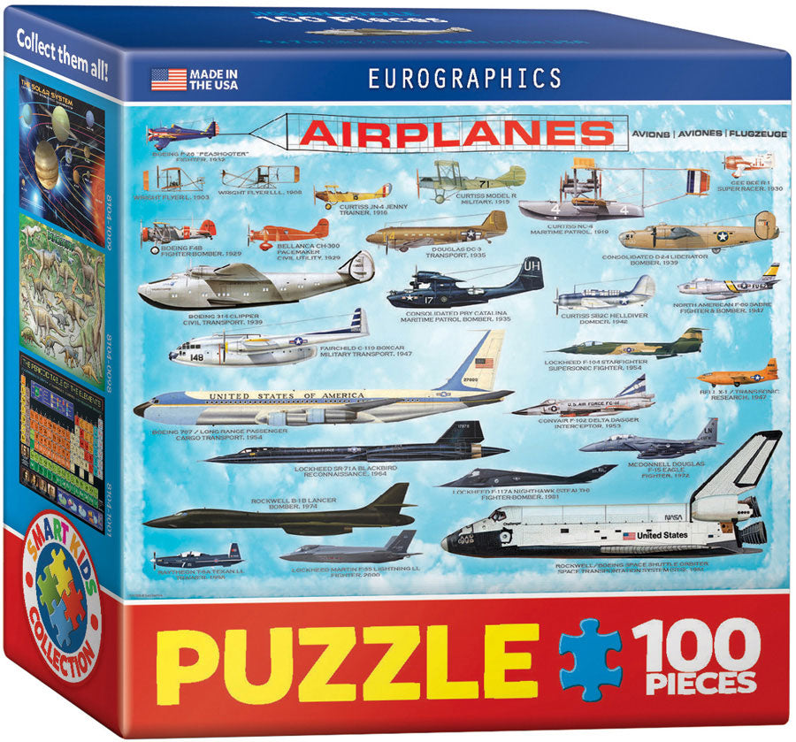 Airplanes Mini Puzzle - 100 Pcs