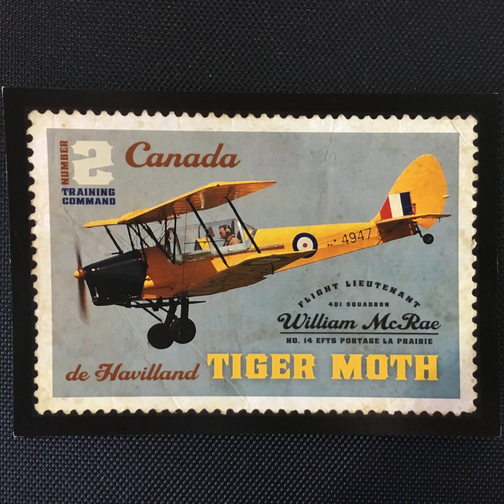 De Havilland Tiger Moth Postcard