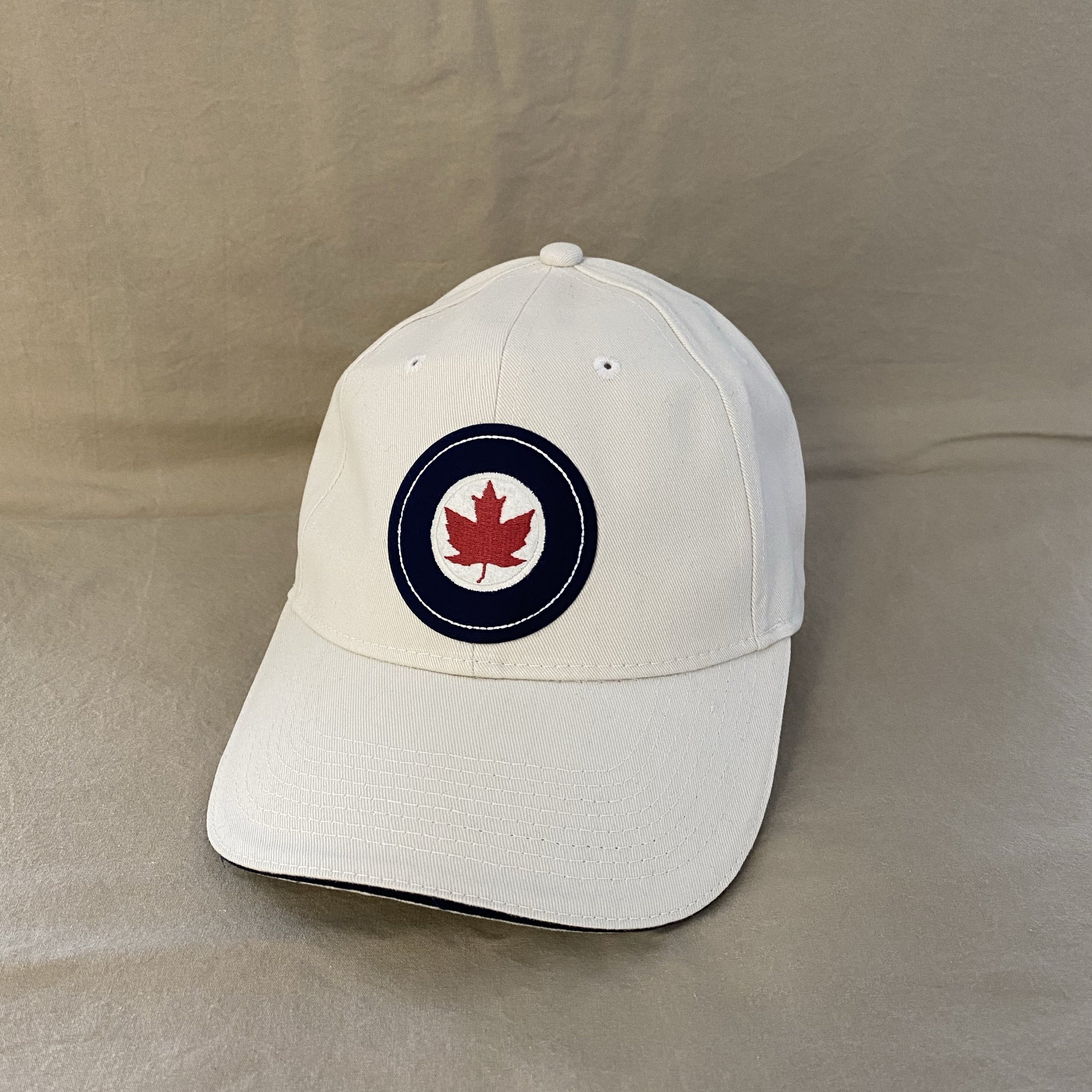RCAF Roundel Crest White Cap